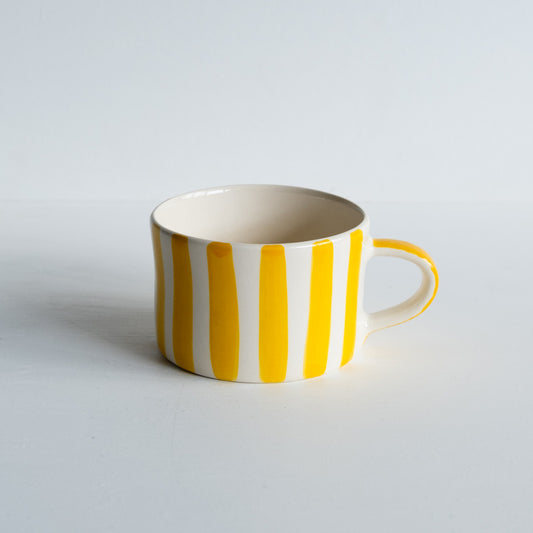 Tasses à déjeuner rayées (différents coloris) - L'essentiel