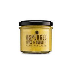 Asperges, fèves et roquette