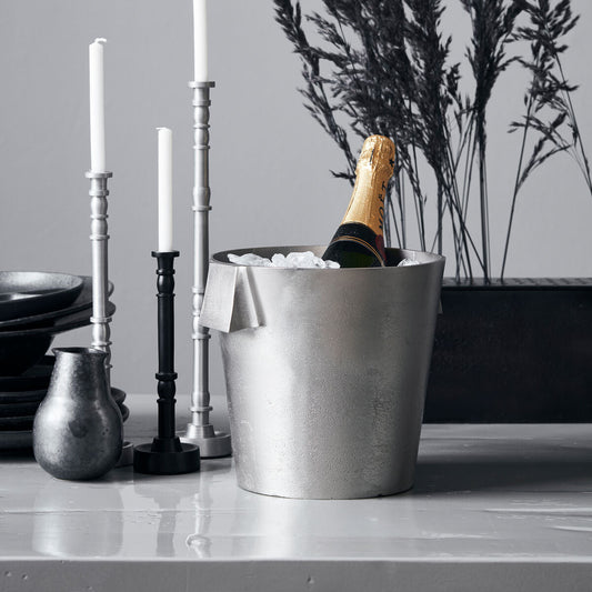 Rafraîchisseur à vin petit modèle Buck – Finition argent brossé