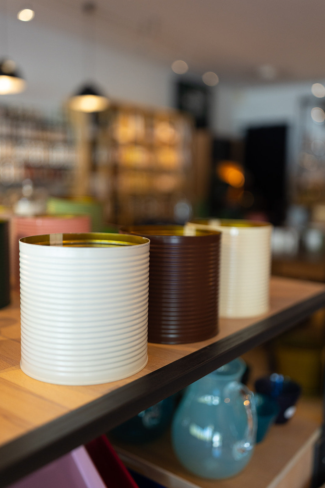 Bougie d’extérieur en métal coloré – 90h