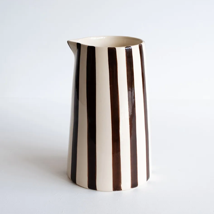 Grand pichet rayé Candy Stripe - L'essentiel