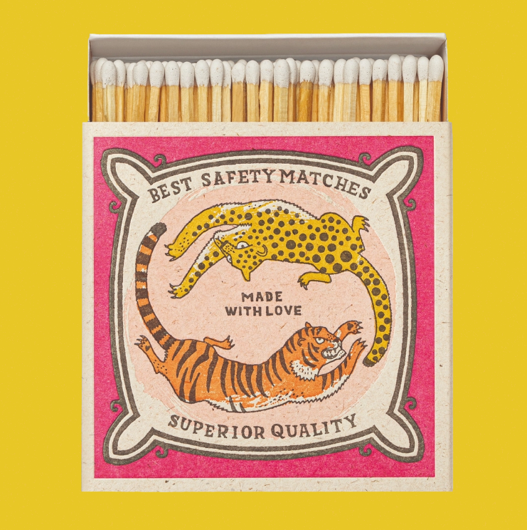 Boîte d’allumettes carrée  – Design illustré - L'essentiel