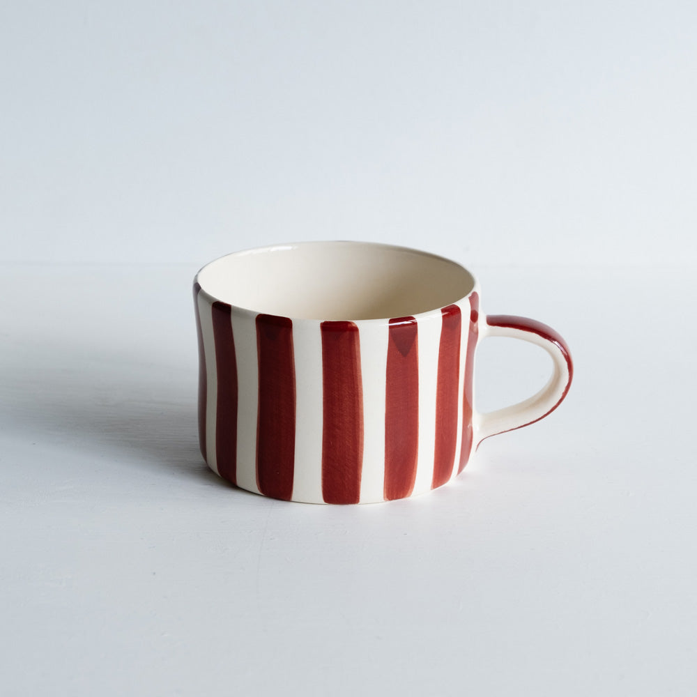 Tasses à déjeuner rayées (différents coloris) - L'essentiel