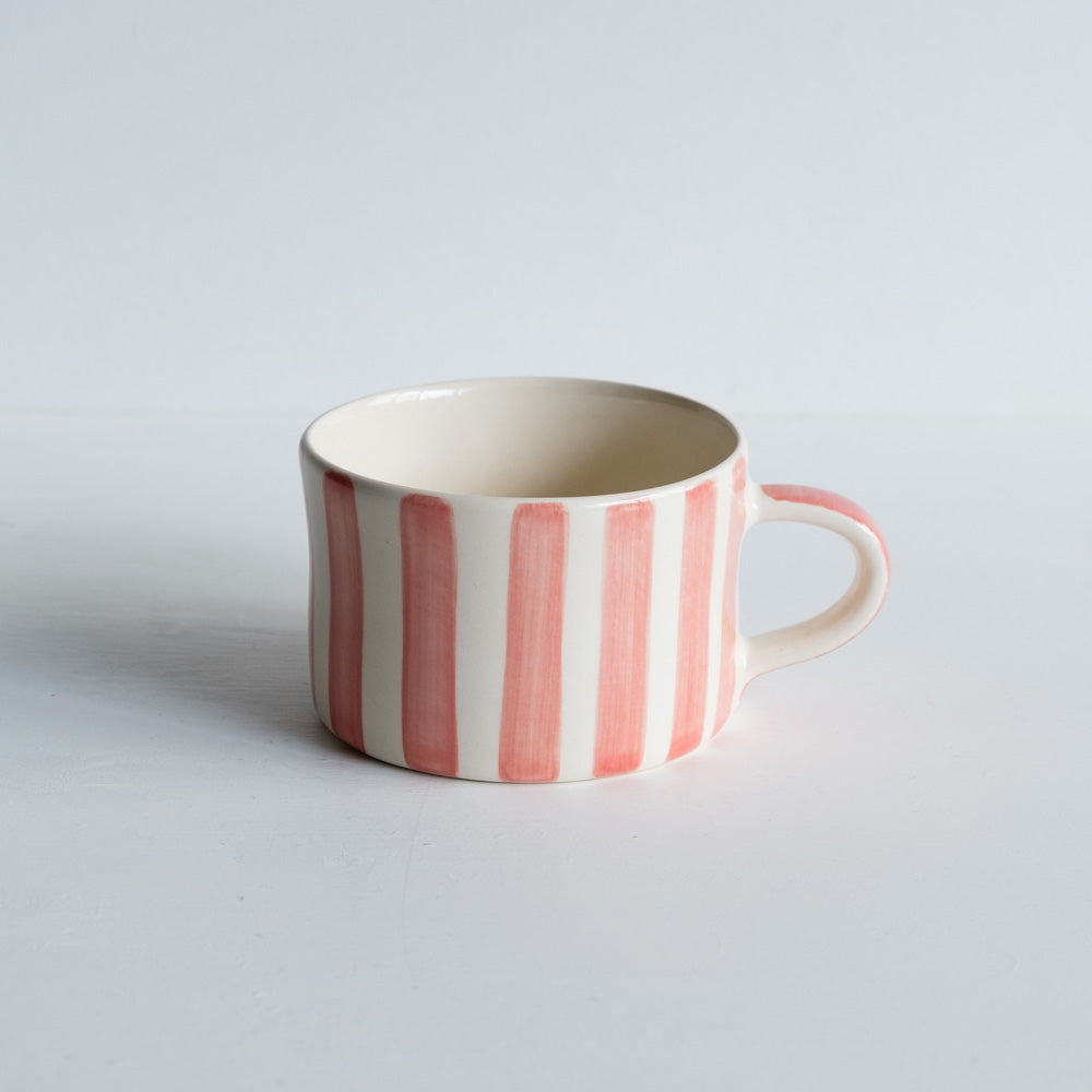 Tasses à déjeuner rayées (différents coloris) - L'essentiel