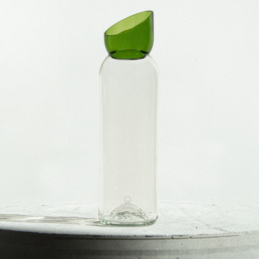 Carafe vert  / blanc