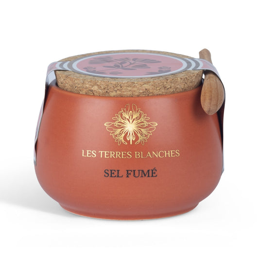 Sel fumé – Pot en céramique avec cuillère